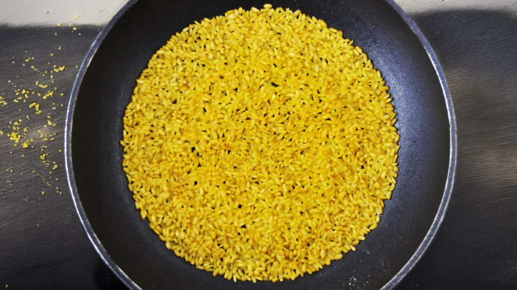 un arroz sazonado con el sazonador paella de HELA